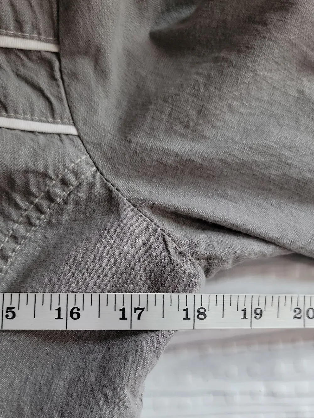 Basic House Hendrix Lightweight Grey Utility Jacket with Belt Womens Size M